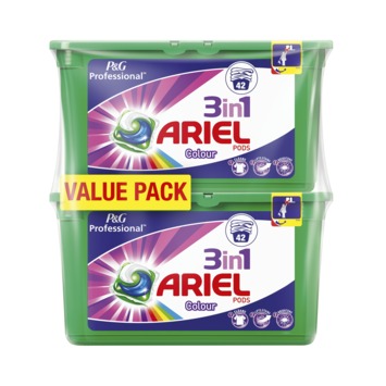 Ariel 3in1 wasmiddel pods 2x42 stuks color