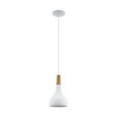 Eglo hanglamp Sabinar wit Ø18 cm 