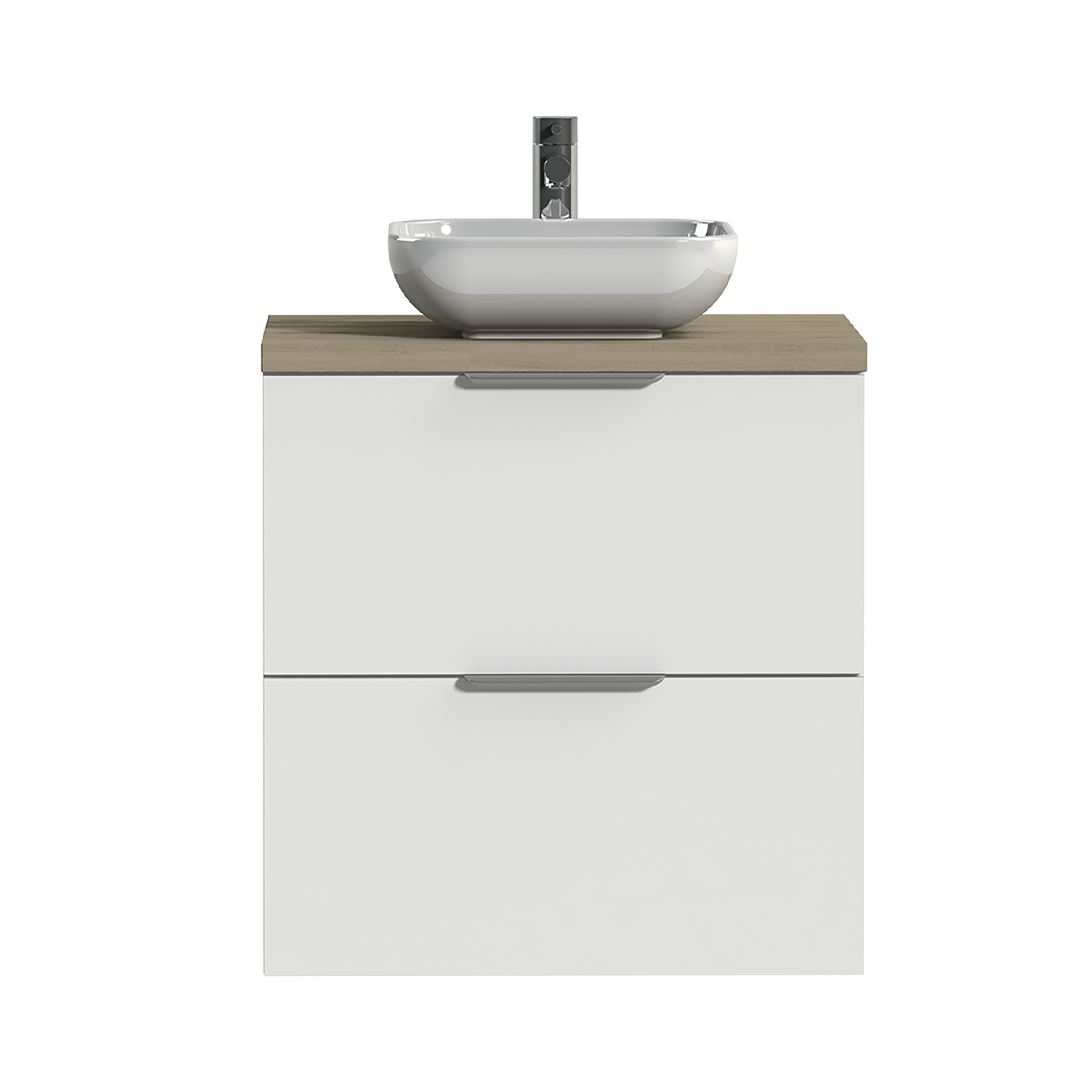 Tiger Badkamermeubel Studio 60 Cm Hoogglans Wit Met Keramische Waskom En Profielgrepen tiger kopen in de aanbieding