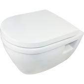 Atlantic hangend toilet Tyler randloos wit met toiletzitting