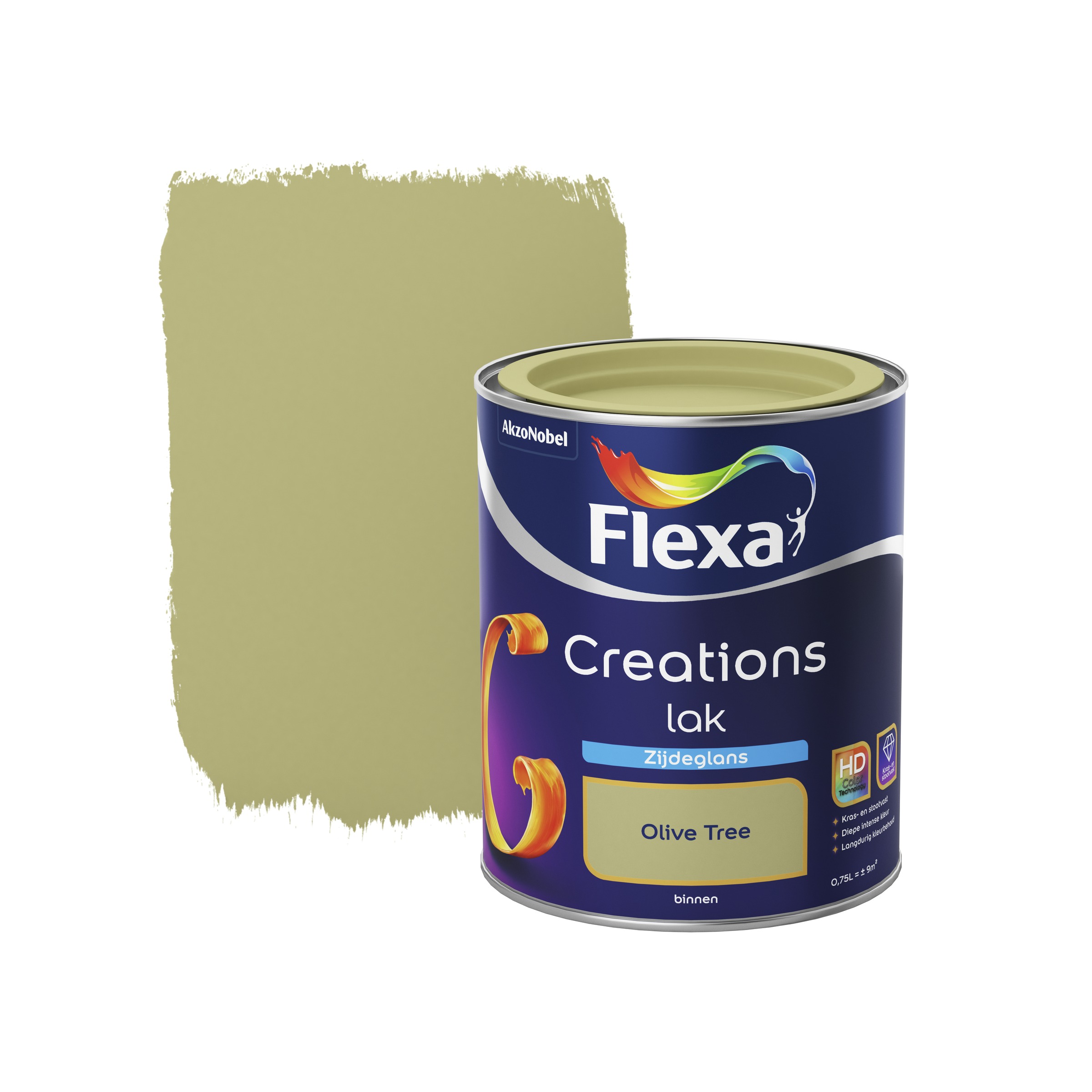 Flexa Creations Lak Olive Tree Zijdeglans 750 Ml flexa kopen in de aanbieding