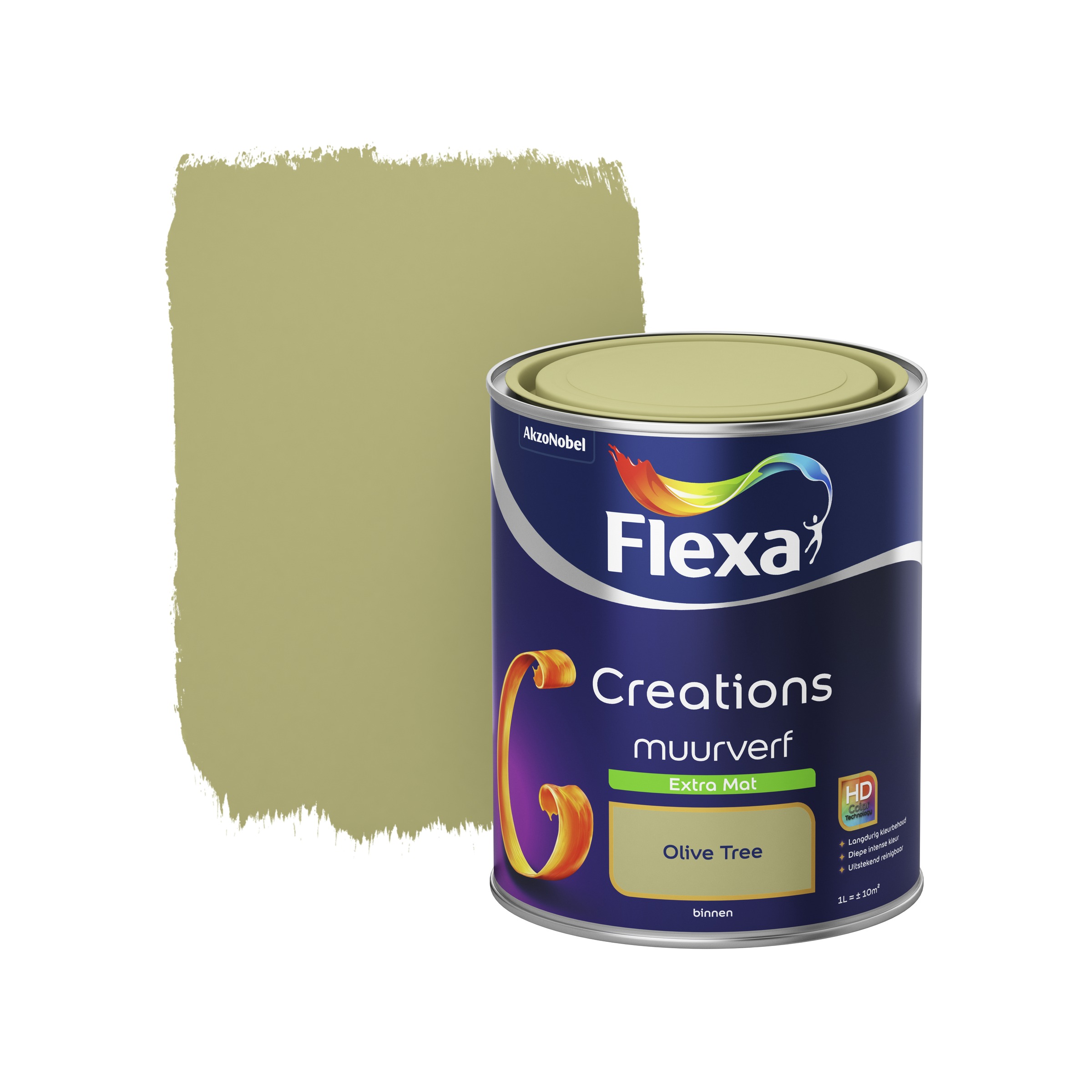 Flexa Creations Muurverf Olive Tree Extra Mat 1 Liter flexa kopen in de aanbieding
