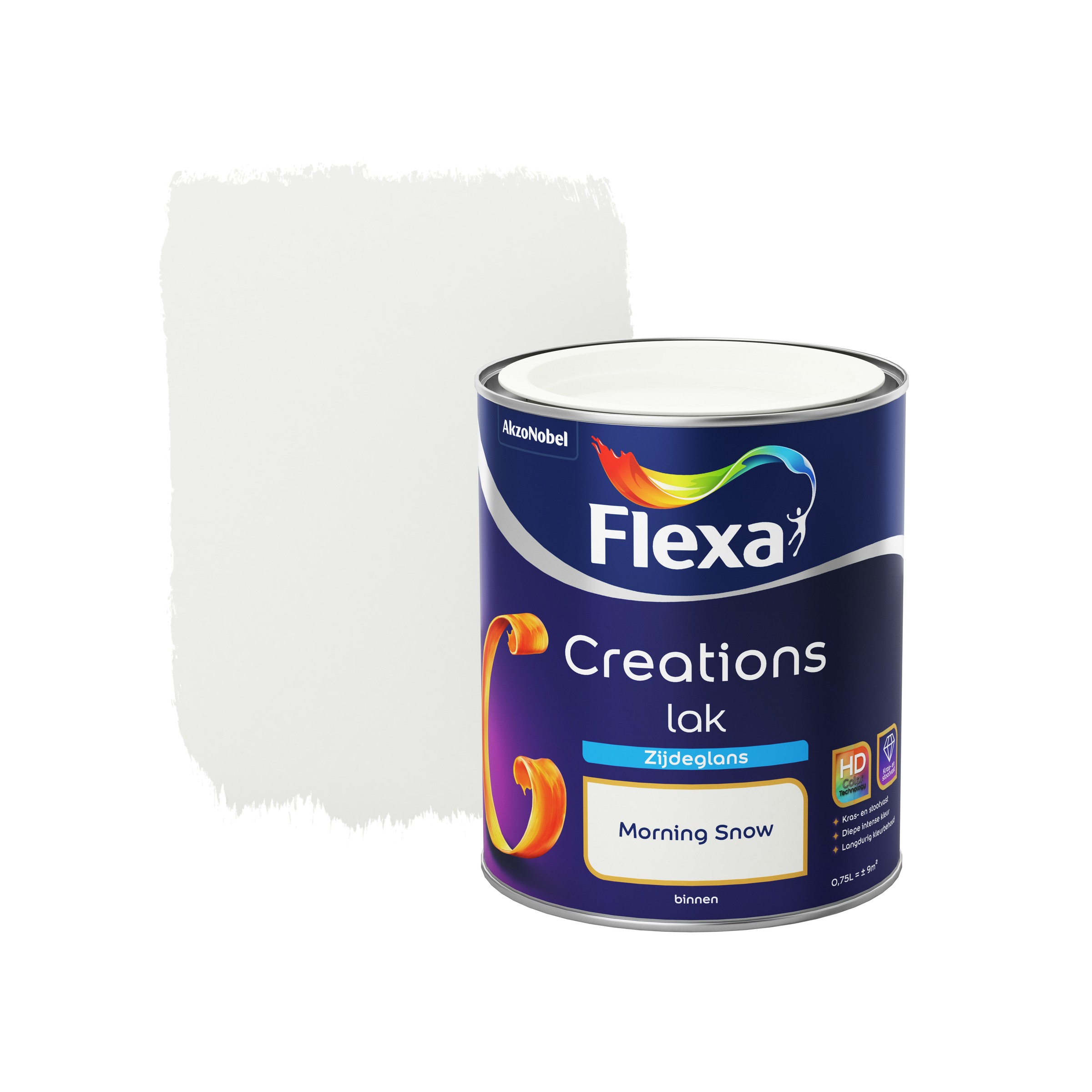 Flexa Creations Lak Morning Snow Zijdeglans 750 Ml flexa kopen in de aanbieding