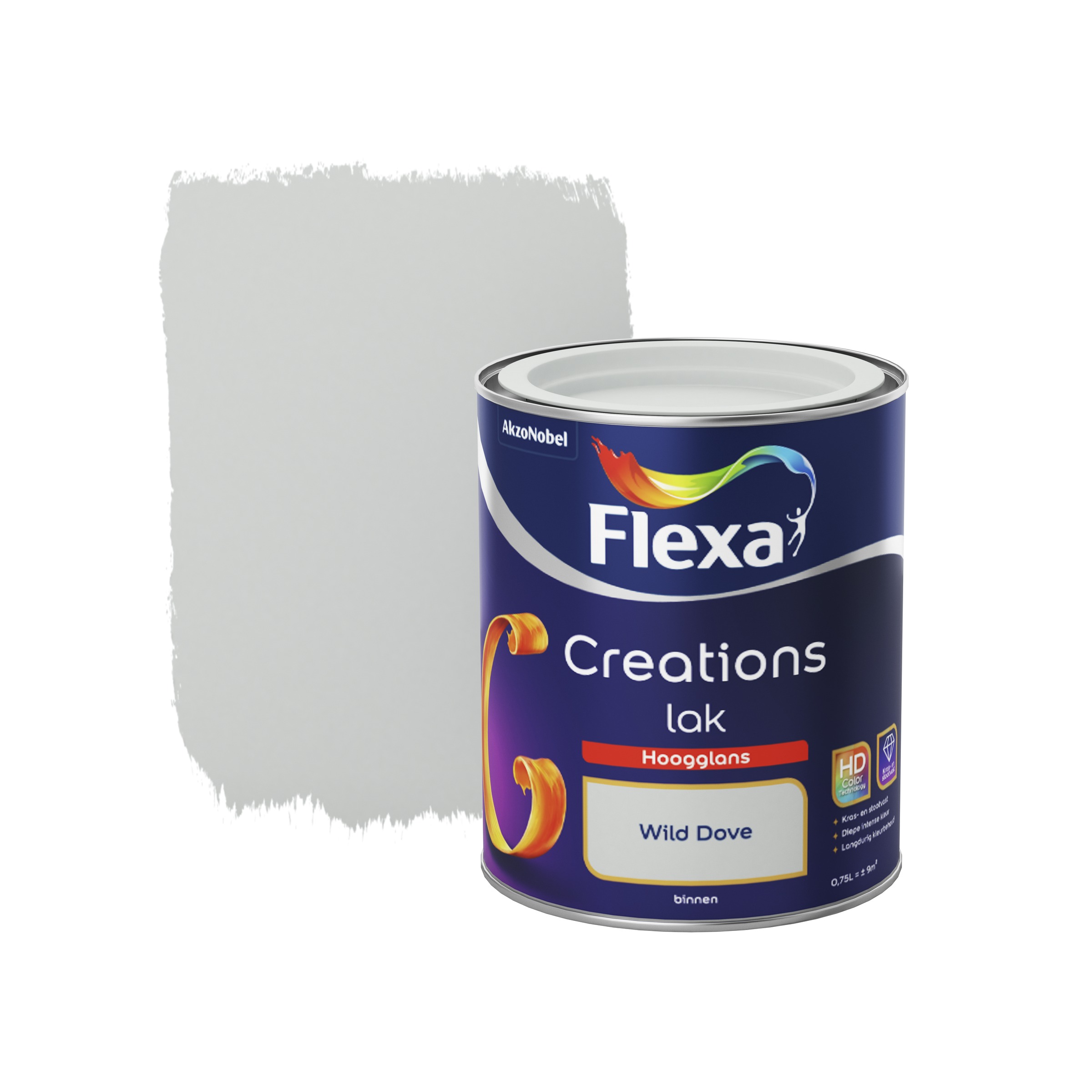 Flexa Creations Binnenlak Wild Dove Hoogglans 750 Ml flexa kopen in de aanbieding