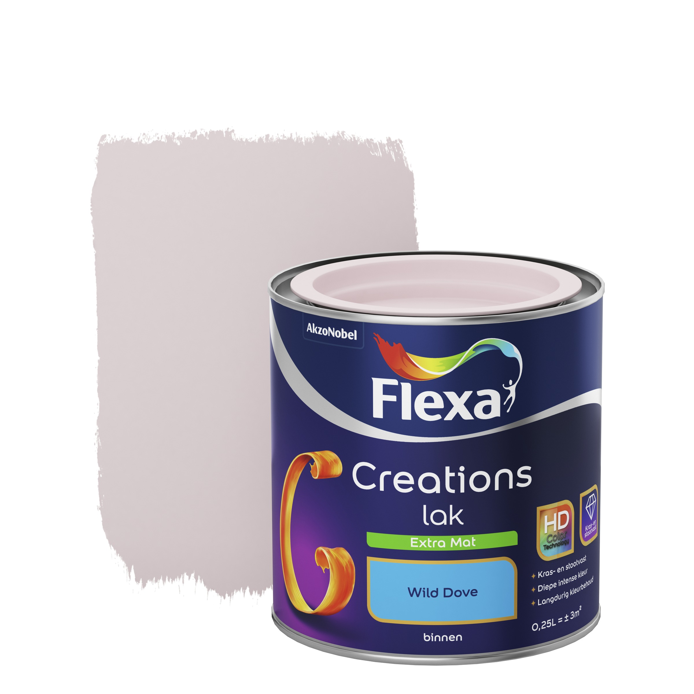 Flexa Creations Binnenlak Wild Dove Extra Mat 250 Ml flexa kopen in de aanbieding