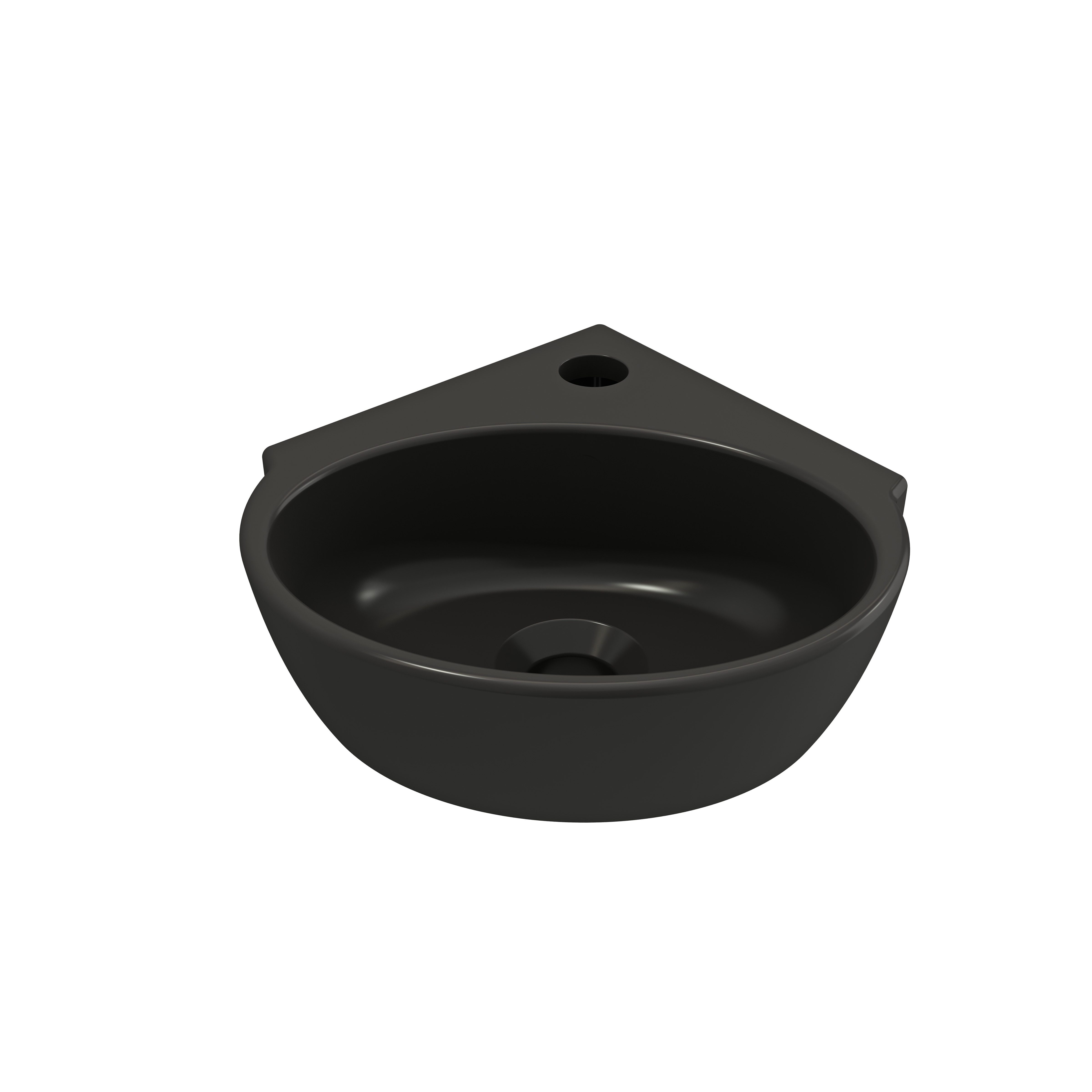 Plieger Hoekfontein Corner Mat Zwart Keramiek 296X314X132 plieger kopen in de aanbieding