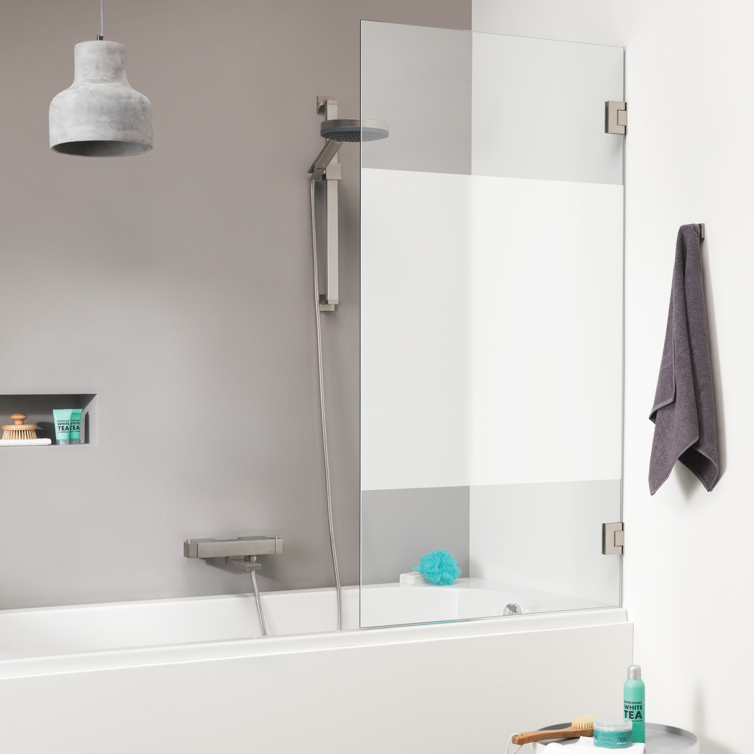 Sealskin Get Wet Badwand I Am 85X160 Cm Rvs Met Gesatineerde Band sealskin kopen in de aanbieding