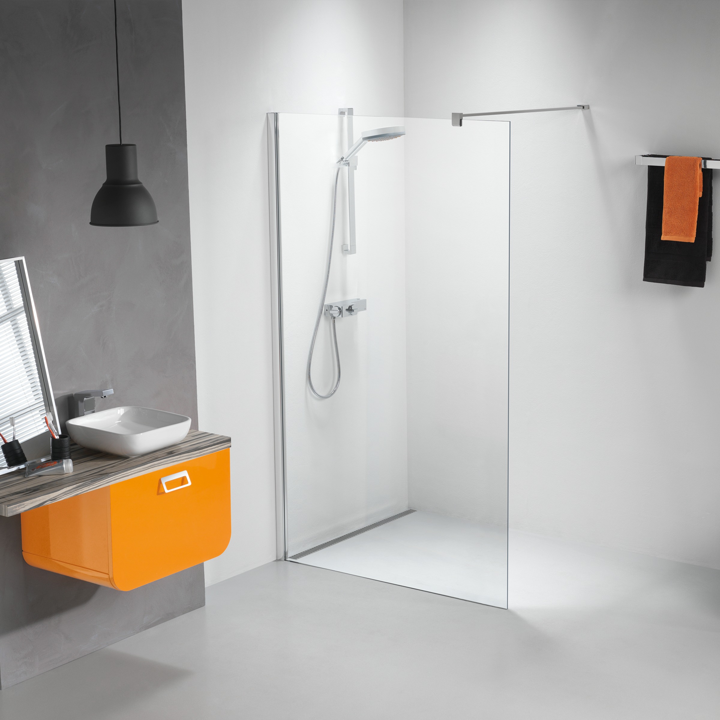 Sealskin Get Wet Inloopdouche Impact A3 118X195 Cm Chroom sealskin kopen in de aanbieding