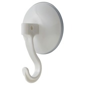 Handson Haak met zuignap Rond Wit - 2 Stuks