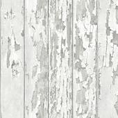 Vliesbehang Hout wit 105745