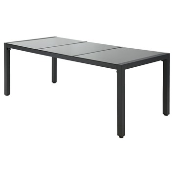 Tuintafel Lagio 220x90 cm antraciet aluminium