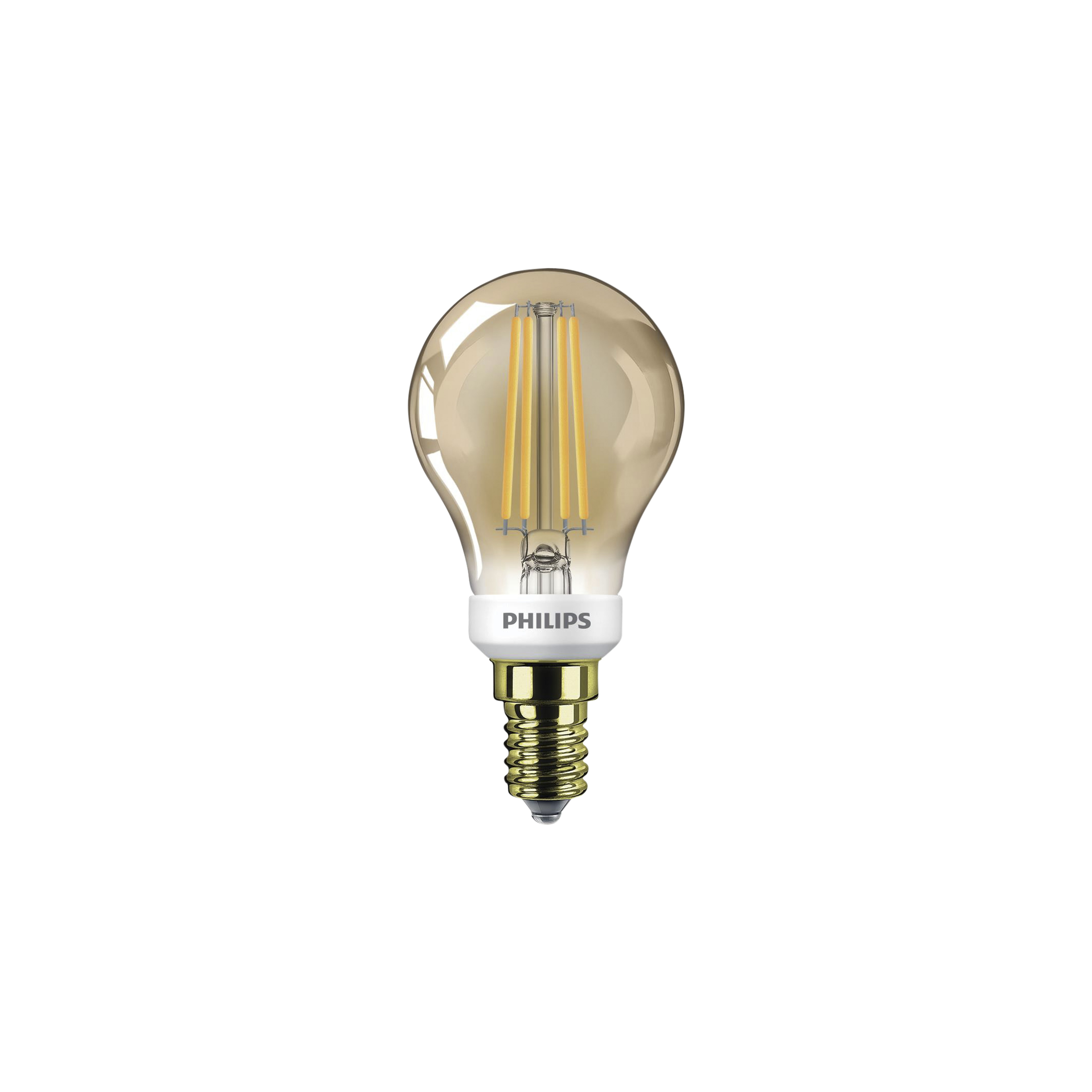 Philips Led Kogellamp Filament E14 32W Goud philips kopen in de aanbieding