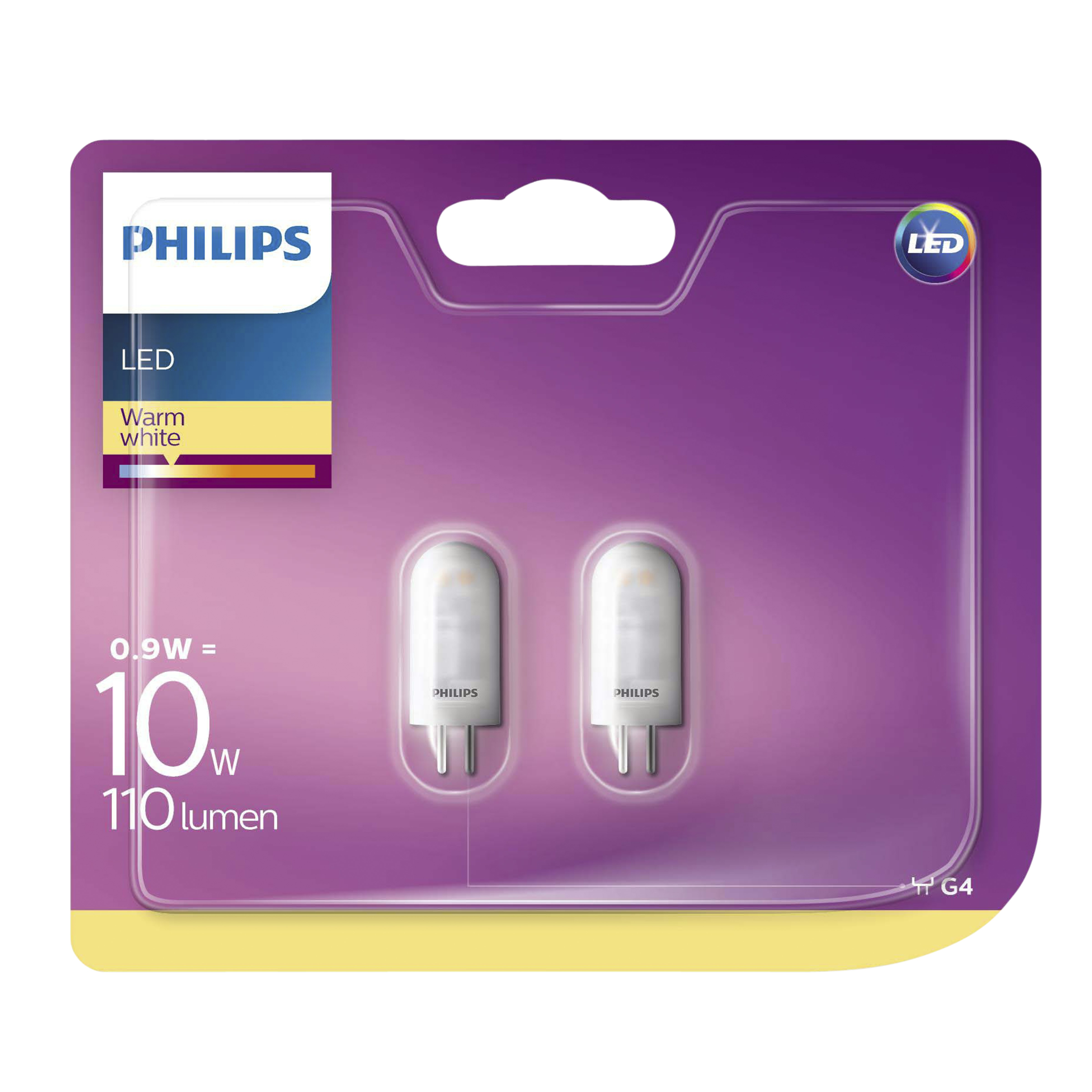 Philips Led Capsulelamp G4 10W 12V 2 Stuks philips kopen in de aanbieding