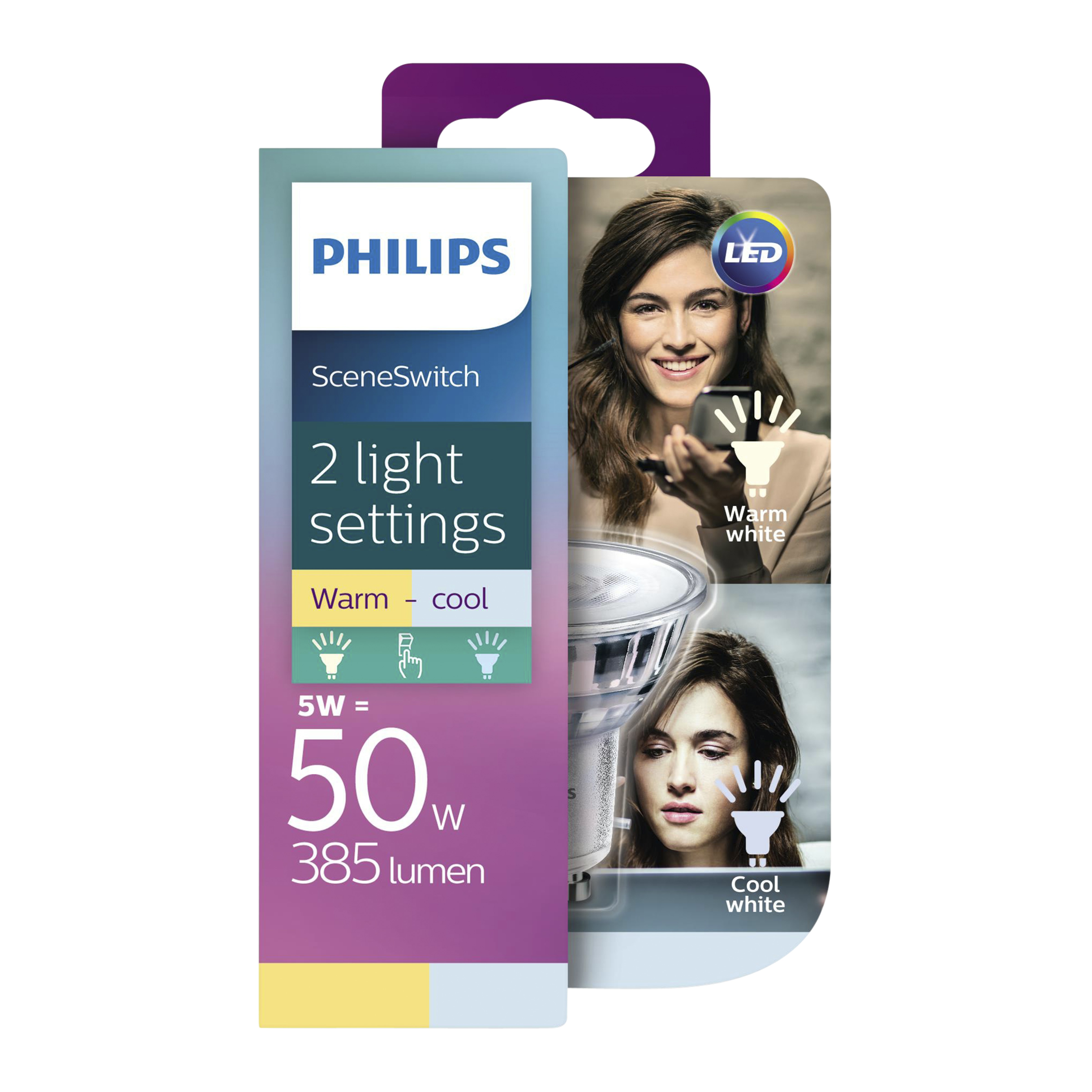 Philips Led Spot Gu10 50W Sceneswitch philips kopen in de aanbieding