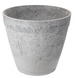 Bloempot kunststof grijs hoogte 38cm