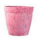 Bloempot kunststof roze hoogte 15cm