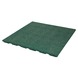 Rubber tegel groen 50x50x3 cm