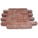 Straatsteen gebakken 20x5x6,5cm pallet rood met paars