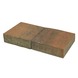 Trommelsteen oker/bruin 20x20x6 cm per pallet