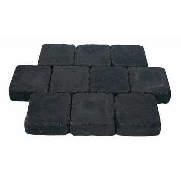 Trommelsteen antraciet 15x15x4 cm per pallet