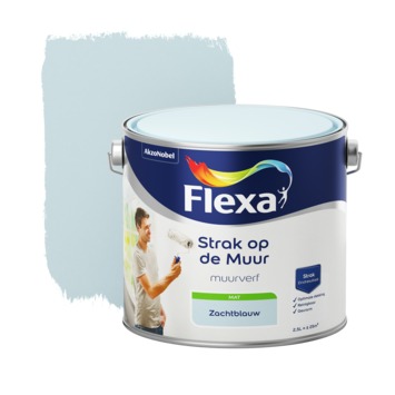 Flexa Strak op de muur zachtblauw mat 2,5 liter