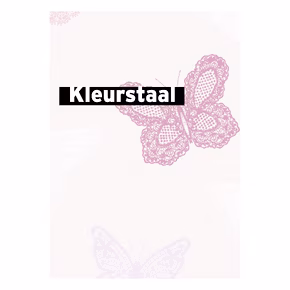 Behangstaal vliesbehang Vlinders roze 100114
