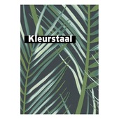 Behangstaal vliesbehang Palmen blauw 100558