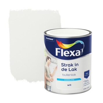 GAMMA | Flexa Strak in de voor wit zijdeglans 750 ml kopen? | buitenlak