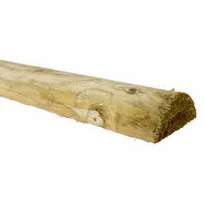 Tuinbalk halfrond grenen hout geïmpregneerd 7 x 3,5 x 250 cm
