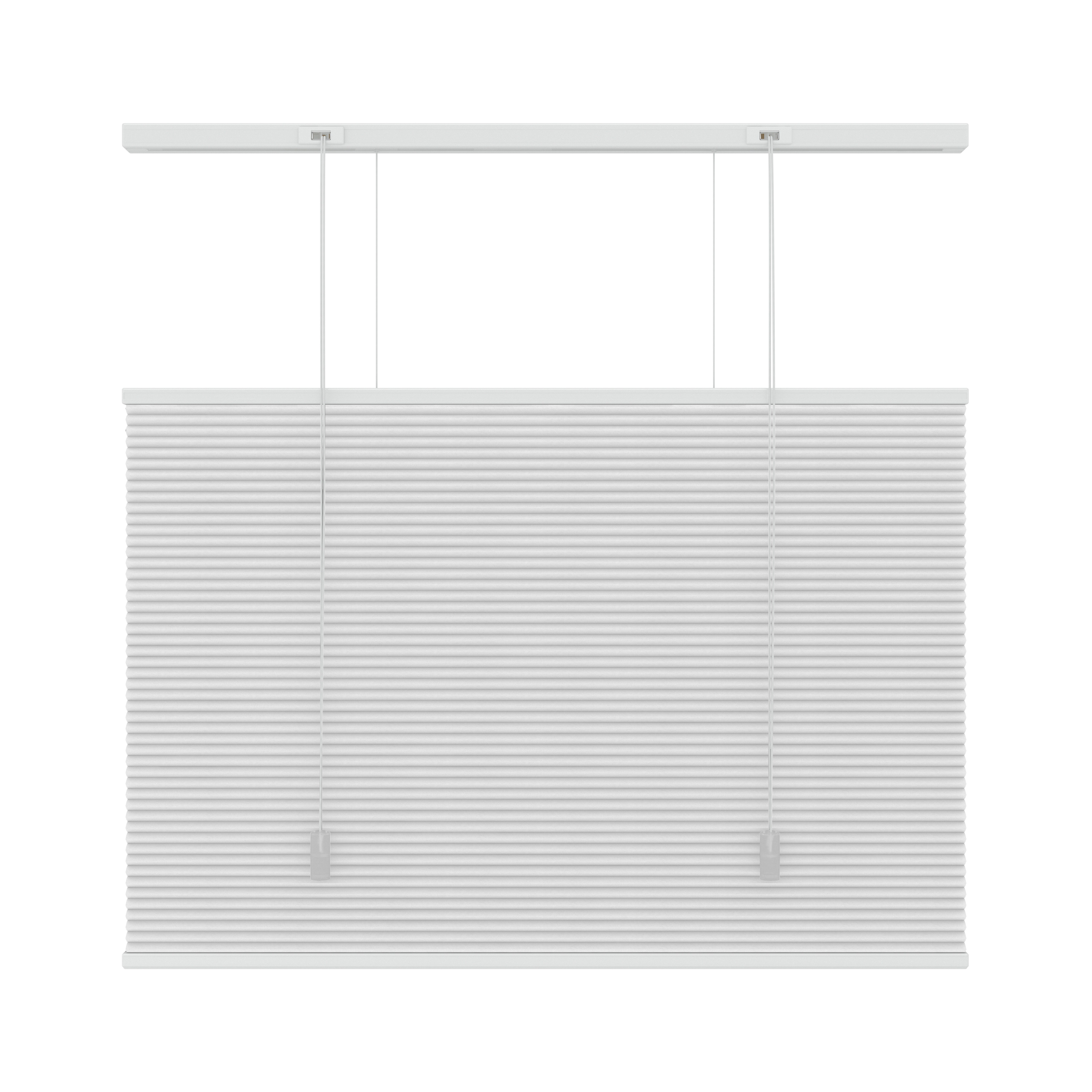 Gamma Plisse Duo Top Down Bottum Up Verduisterend 6011 Wit 100X220 gamma kopen in de aanbieding