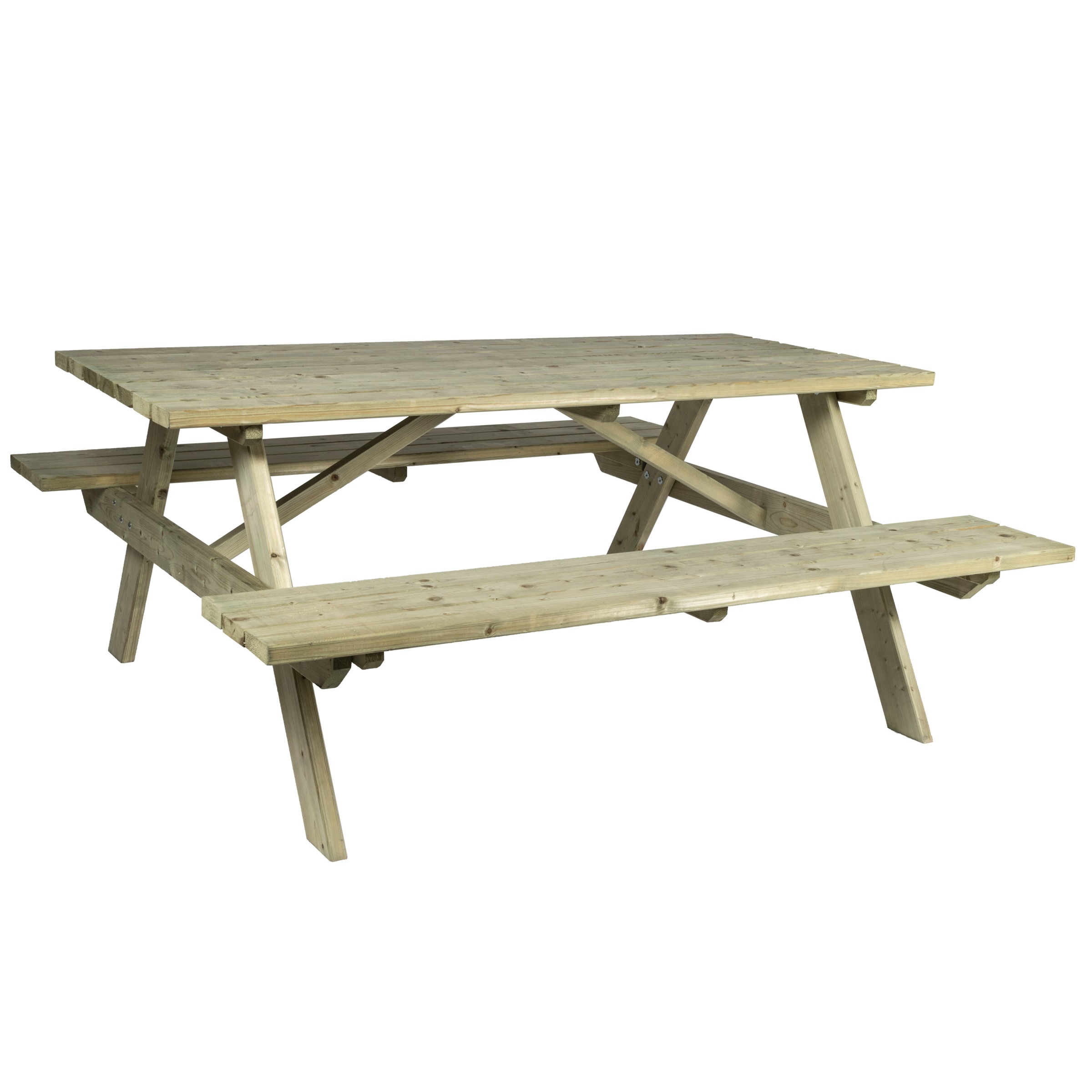 Picknicktafel Hout 70X180X150Cm huismerk kopen in de aanbieding