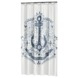 Sealskin Douchegordijn Anchor Blauw 180x200 cm