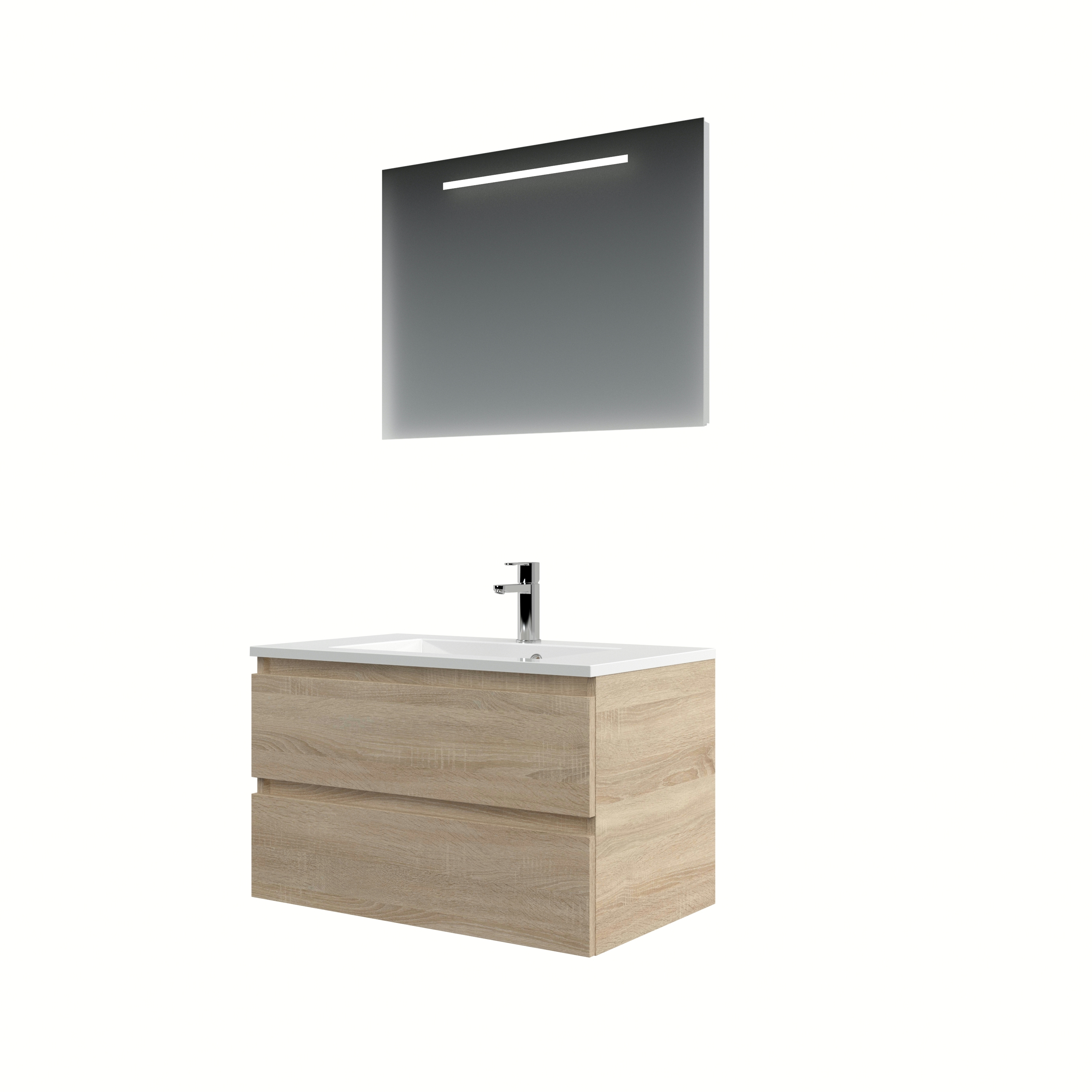 Bruynzeel Cadiza Badmeubelset Spiegel 80 Bardolino bruynzeel kopen in de aanbieding