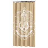 Sealskin Douchegordijn Anchor Polyester 180x200 cm Zand