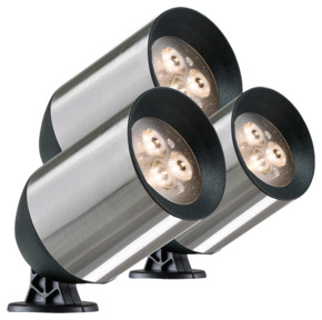 Ludeco tuinspot Fenor startersset RVS 3 stuks