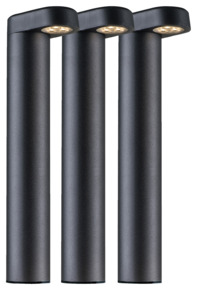 Ludeco tuinpaal Oskar startersset zwart 3 stuks