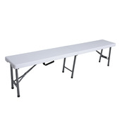 Handson picknick bank 11 cm wit kunststof