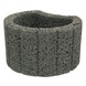 Bloembak Beton Rond Antraciet 28x35x20 cm