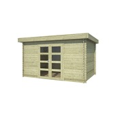 Tuinhuis Mikkel vurenhout geïmpregneerd 420 x 315 cm