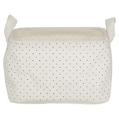 Sealskin Dots mandje ecru textiel