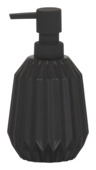 Sealskin Arte zeepdispenser met rubberfinish zwart