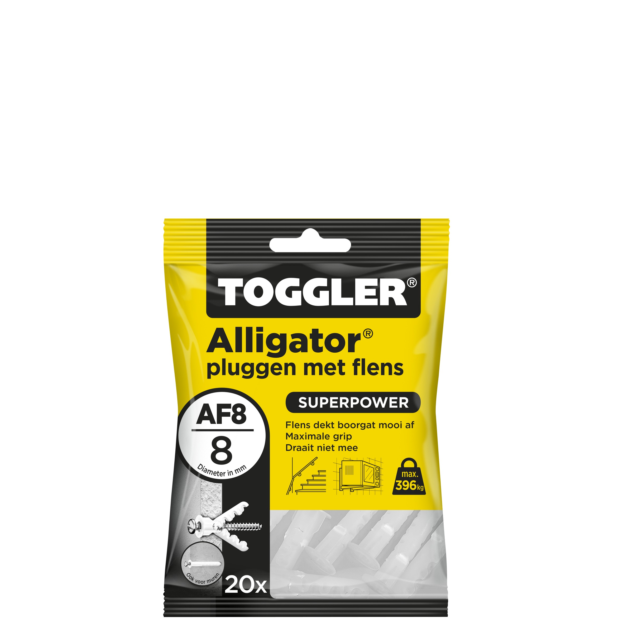 Toggler Alligatorplug Af8 8 Mm 20 Stuks toggler kopen in de aanbieding