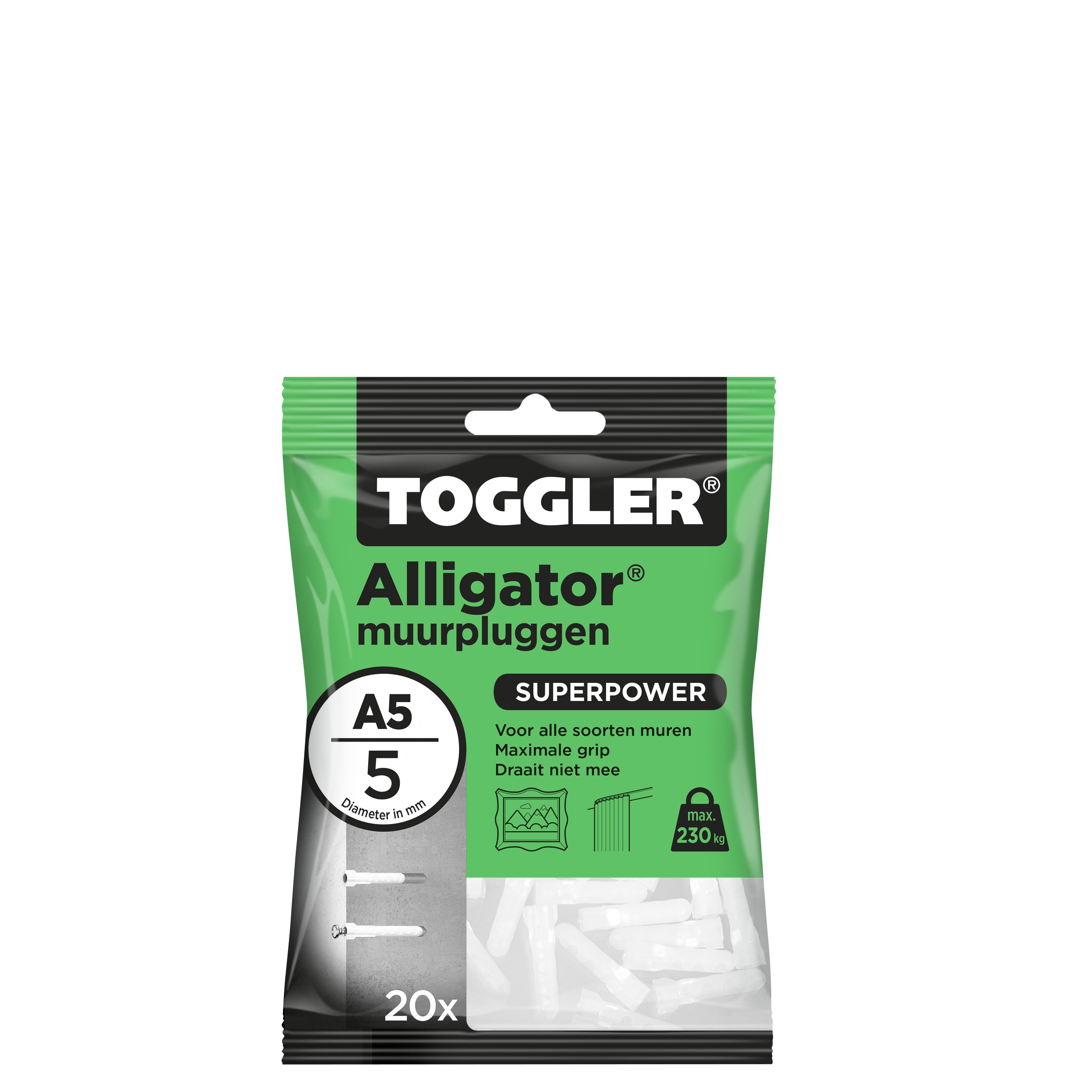 Toggler Alligatorplug A5 5 Mm 20 Stuks toggler kopen in de aanbieding