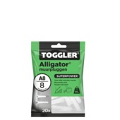 Toggler alligatorplug A8 8 mm 20 stuks