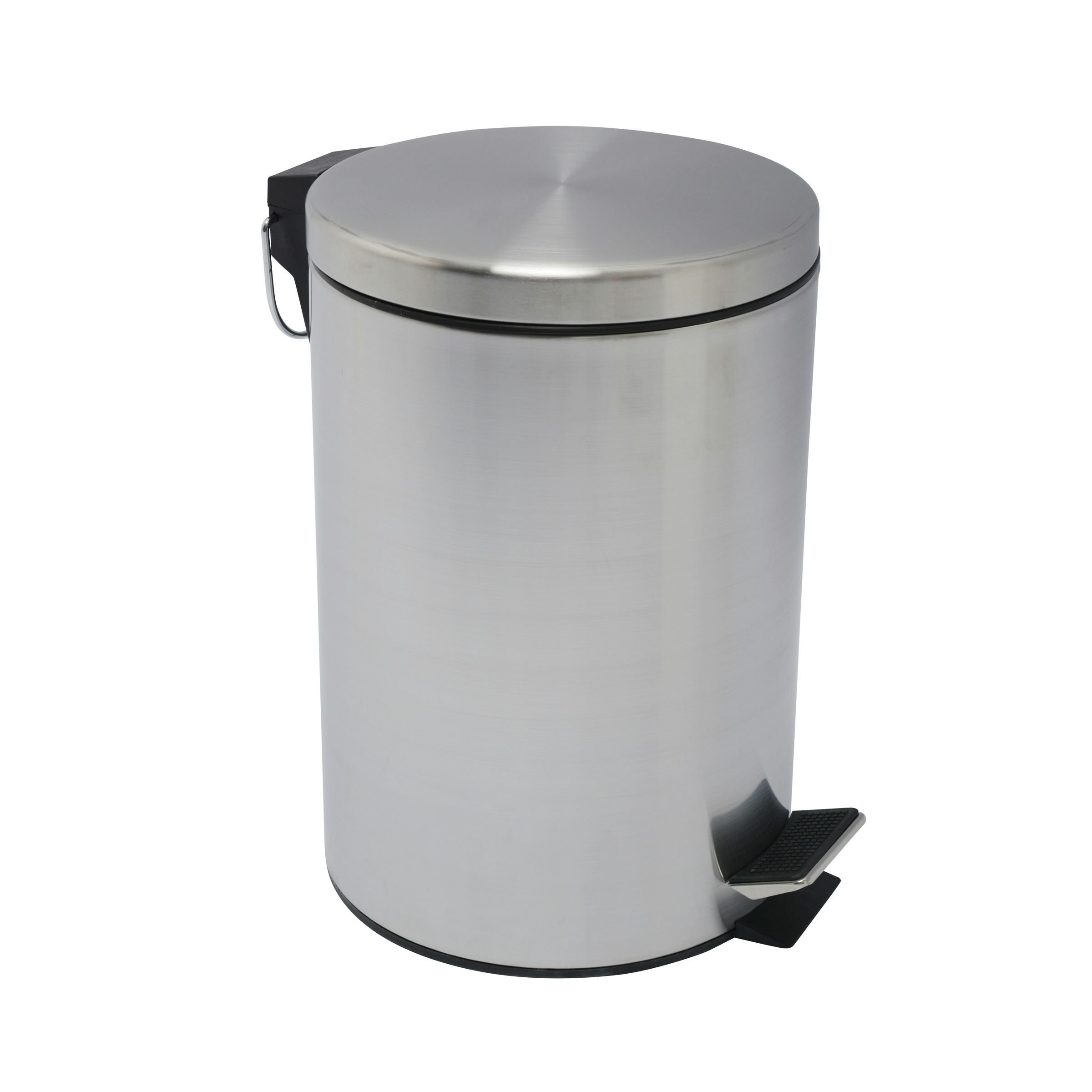 Pedaalemmer Rond Mat Chroom 12 Liter huismerk kopen in de aanbieding