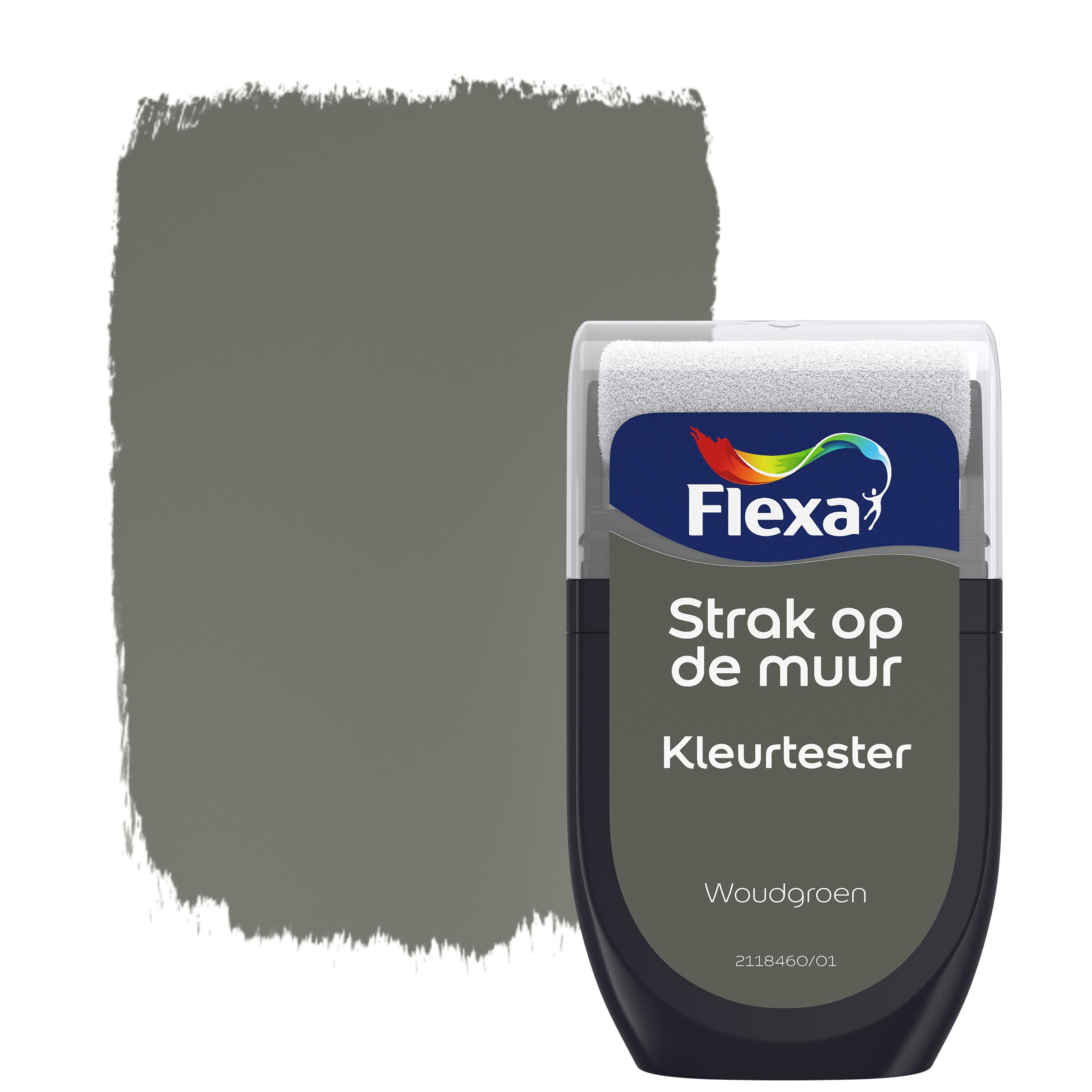 Flexa Strak Op De Muur Kleurtester Woudgroen flexa kopen in de aanbieding