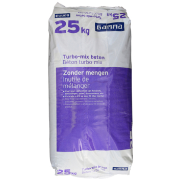 Direct vergeven Instituut GAMMA | GAMMA turbomix snelbeton 25 kg kopen? | cement-betonmortel