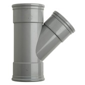 Martens T-stuk 45° PVC grijs 3x schuifmof 125x110x125 mm