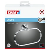 Tesa Smooz handdoekring hoogglans chroom