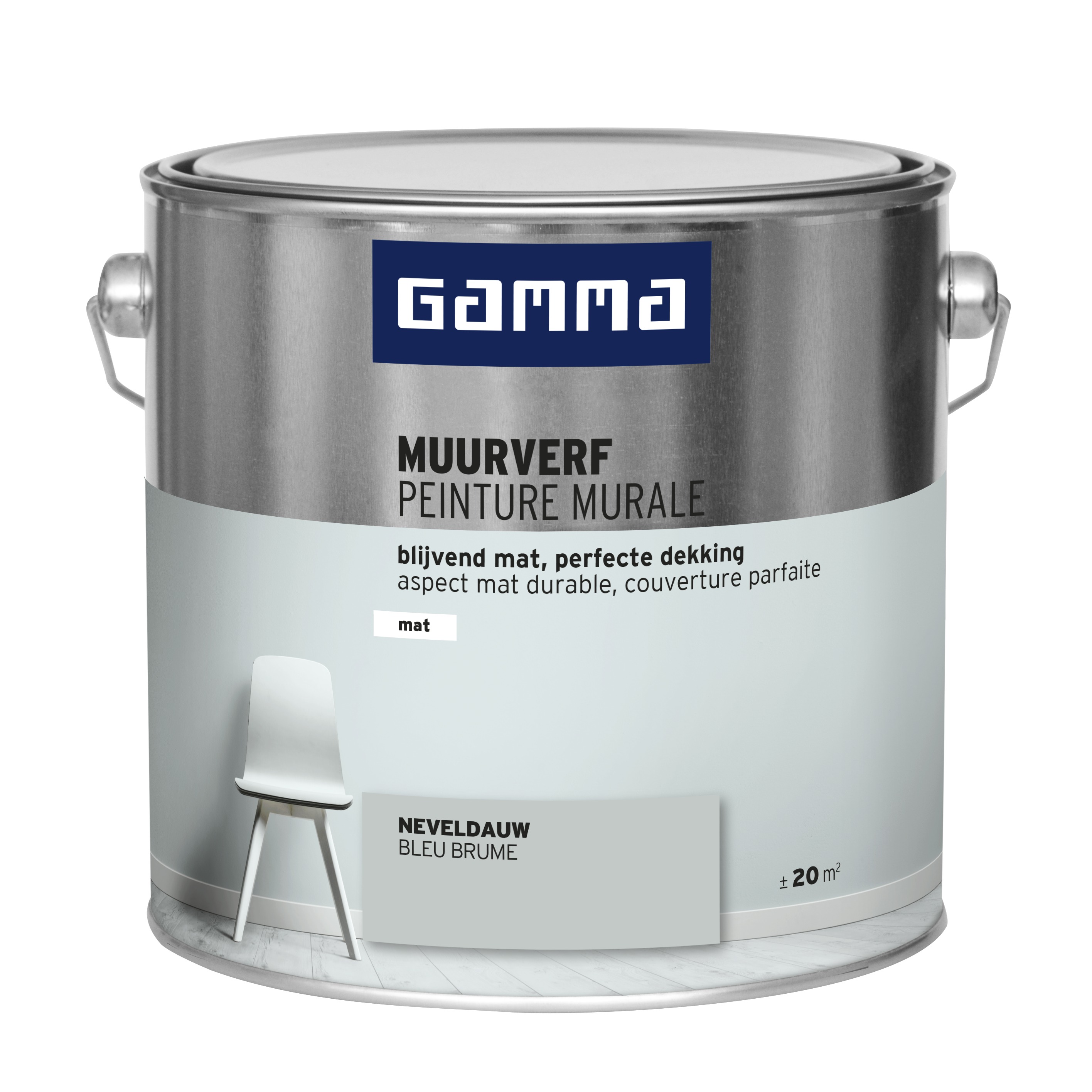 Gamma Muurverf Neveldauw Mat 25 Liter gamma kopen in de aanbieding
